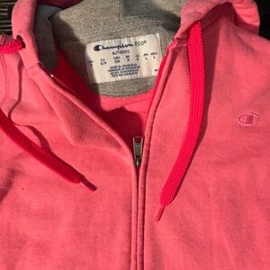 Champion Kids Pink Hoodie Jacket